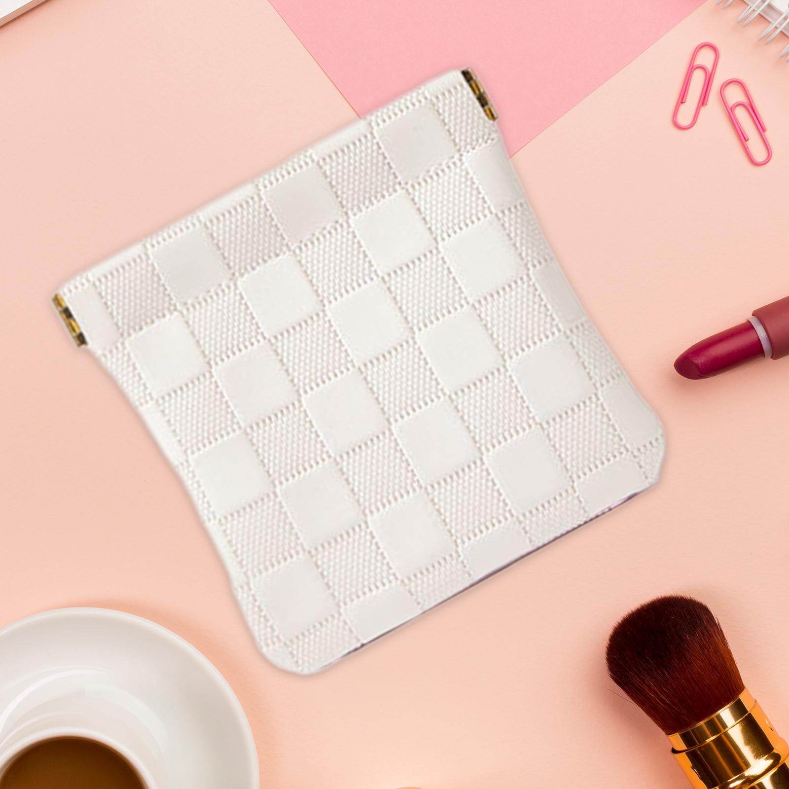 

Чехол для наушников, универсальный чехол для наушников из искусственной кожи, сумка для хранения наушников с пружиной белый