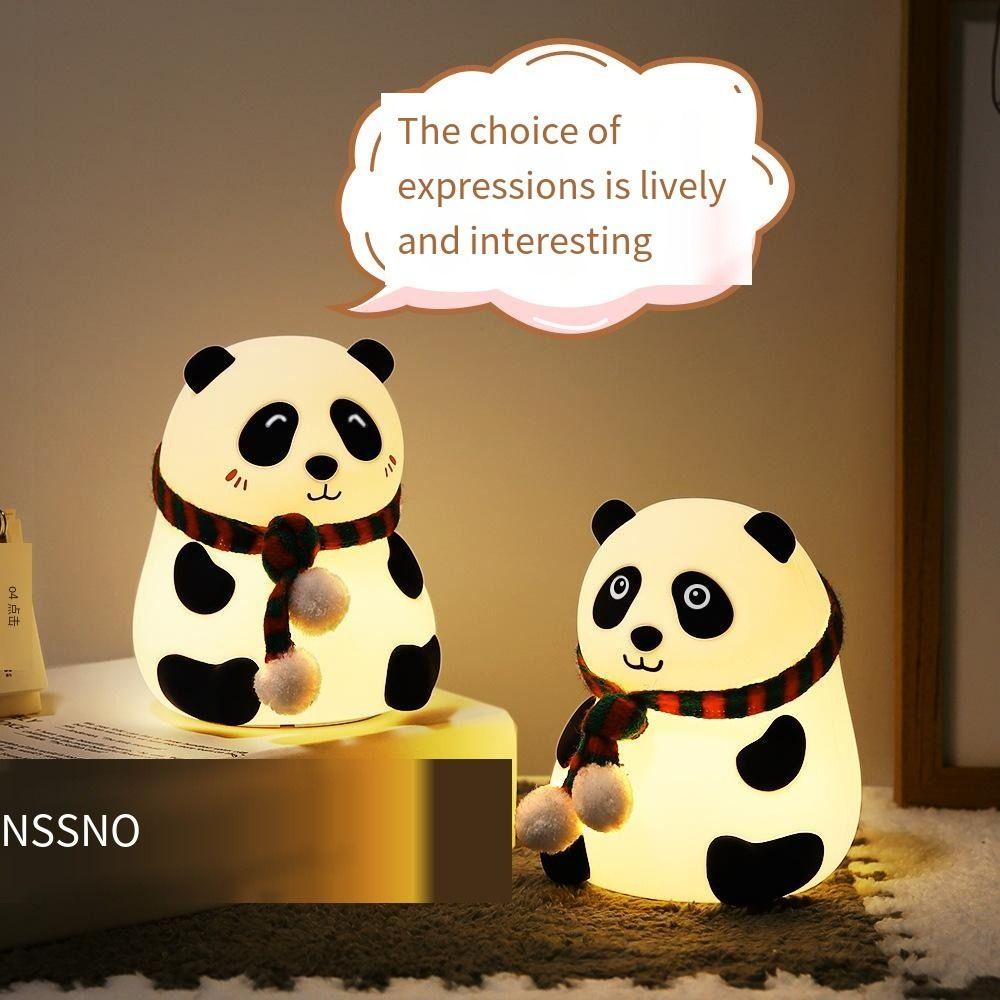Percussive Panda Night Light Color Changeable Dimmable Table Lamp Panda Desk Lamp Baby Sleep Lamp