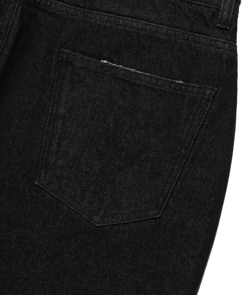 NICEGHOSTCLUB Side Check Panel Bootscut Jeans_Black(Ng2Efud115A)