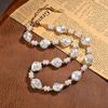 Vintage French Baroque Pearl Necklace - Stylish and Versatile Accessory