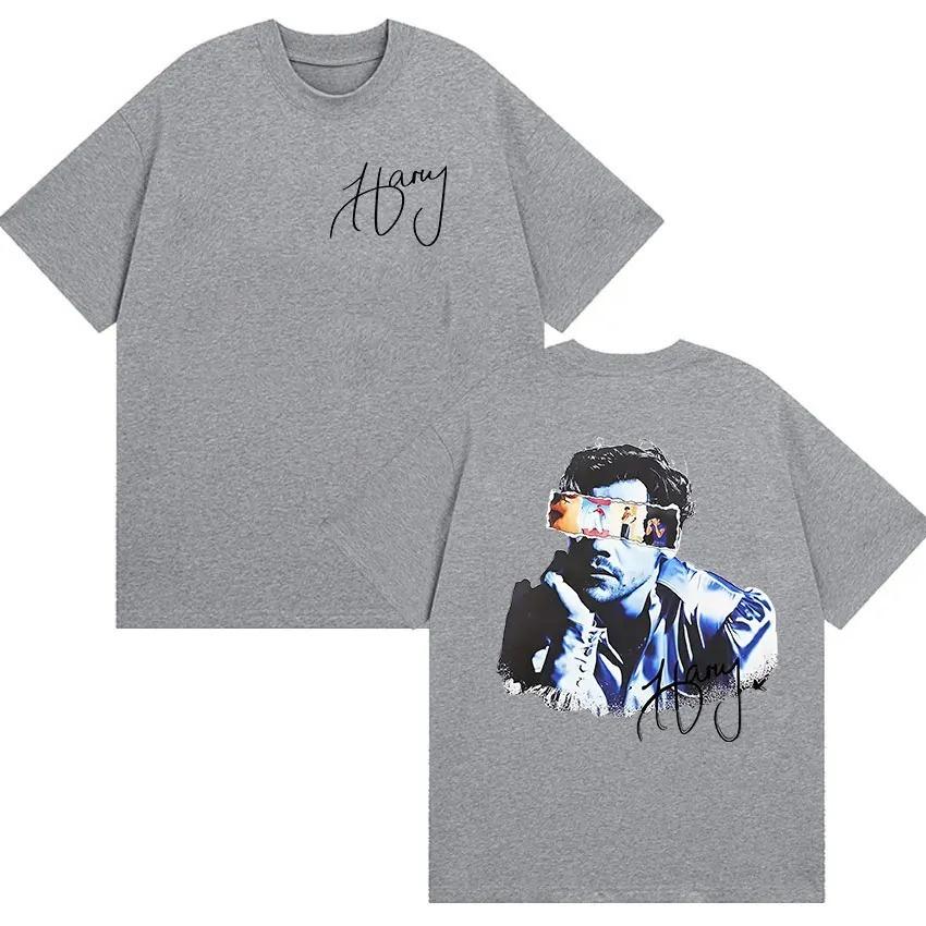 Unisex Retro Style Hip Hop Clothing Rapper Harry Styles Tour 2026 Graphic T Shirt T-shirt Casual Cotton Short Sleeve Tshirts Y2K