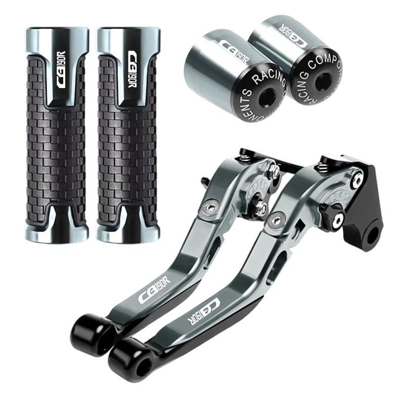 Motorcycle Brake Clutch Levers Handlebar Grips Ends CNC Aluminum For Honda CB 190R 2016 CB190R 2017