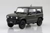 Aoshima Bunka Kyozaisha Rakupla Snap Car Series JB64 Jimny 2018 Jungle Green Plastic Model 1/24 No.03-JG Color-coded (Car)