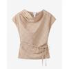 Cc Collect. Check Draped Blouse C262msc036