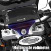 LED 3 In 1 Voltmeter Set Motorcycle Electronic Clock Digital Display VoltmeterWatch IP67 Waterproof Dustproof Motor Thermometer
