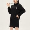 New MLB Long Sleeved Dresses Women's Black 3FOPM0114-50BKS