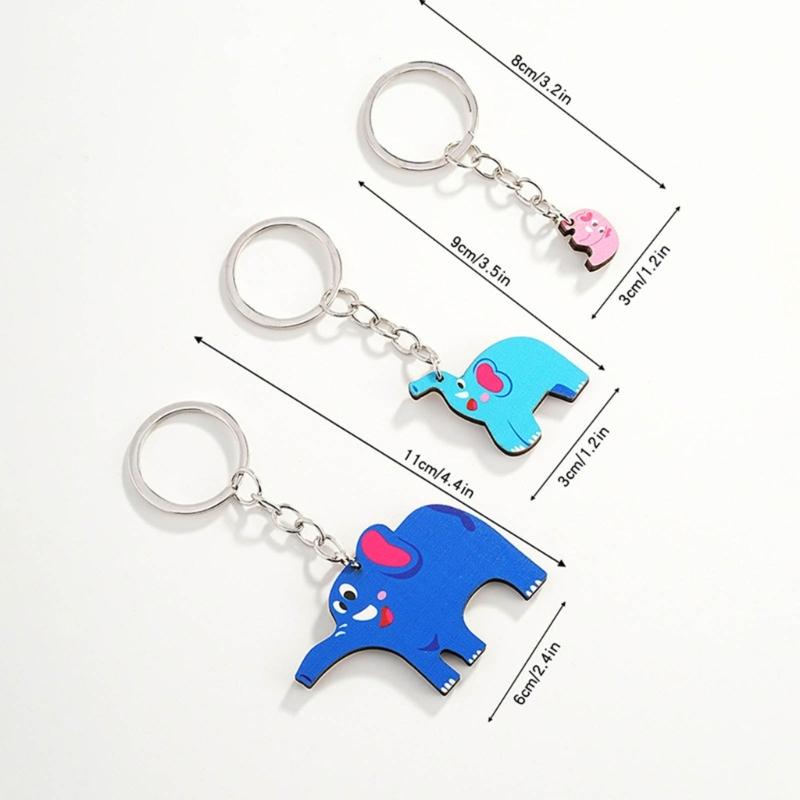 Animal Shape Stylish Keyrings Set Great for Anniversaries Valentines Birthdays
