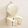 Multifunctional Vacuum Sucker Wall Mounted Mop Organizer Self-Adhesive Waterproof Mop Rack Mop Broom Clip Bathroom