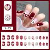 Y1 Fake Nail Sticker Wearing Nail Finished Nail Piece Removable Blush Nail Girl Cat Eye Gradual Change Nail Patch