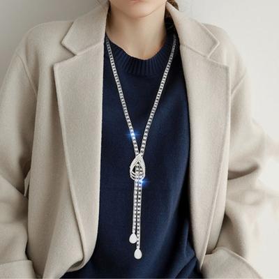 Claw Chain Long Necklace Simple Autumn And Winter Personality High Sense Light Luxury Necklace Women