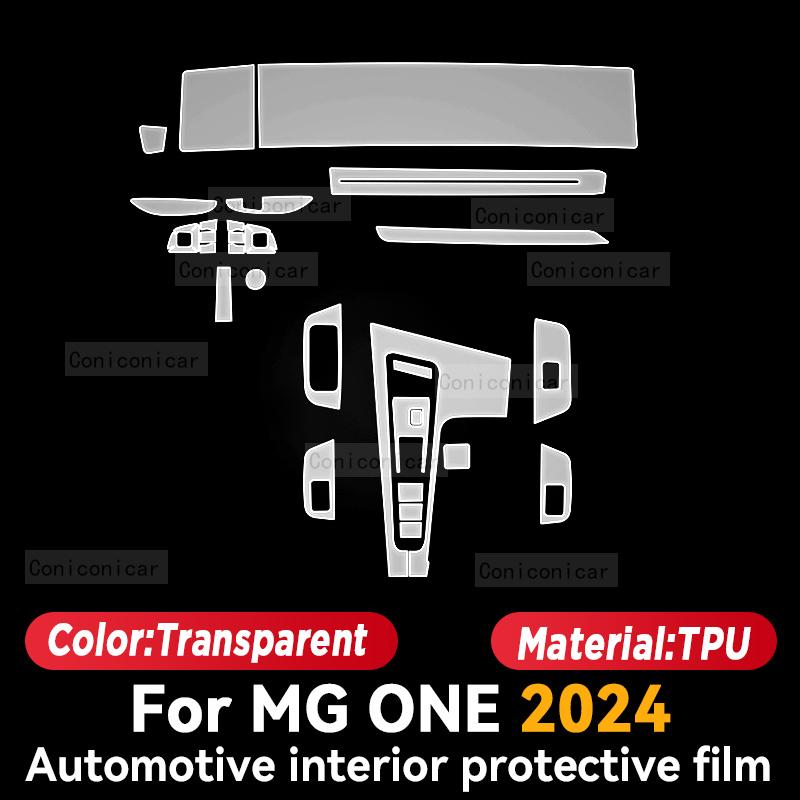For MG ONE 2024 Panel Dashboard Navigation Automotive Interior Protective Film TPU Anti-Scratch Accessories
