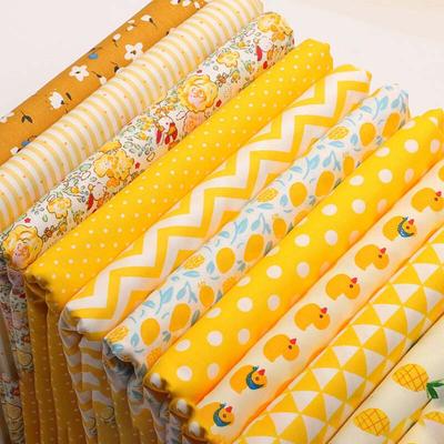 Yellow Series Cloth Sewing Quilting Fabric Cotton Craft Fabric Cloths for DIY Bundle Patchwork Quilting Sewing Scrapbo