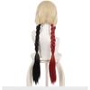 Anime Lang Flette Rød Svart Twist Harley Cosplay Movice Kvinners Jentes Hallowee Kostyme Parykker