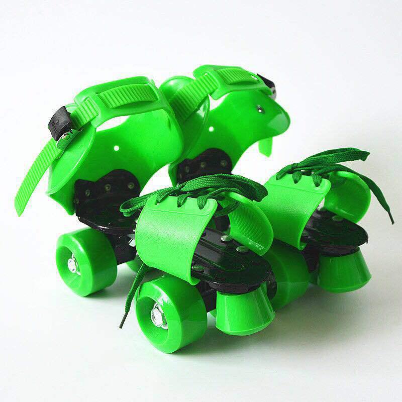 Children's Double Row Four-Wheel Roller and Ice Skates with Iron Blades – Hot Selling Cross-Border Gift