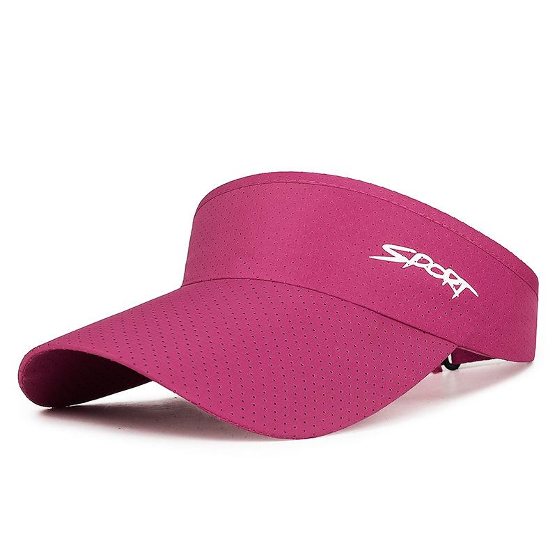 

Летний Марафон на Открытом Воздухе СПОРТ Кепки с Открытым Верхом для Мужчин и Женщин Беговые Спортивные Быстросохнущие Перфорированные Солнцезащитные Шляпы Adjustable розы красного