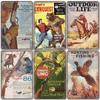 Hunting Poster Metal Plate Vintage Adventure Ranger Metal Tin Signs Retro Wall Decor Hunting Shop Tool House