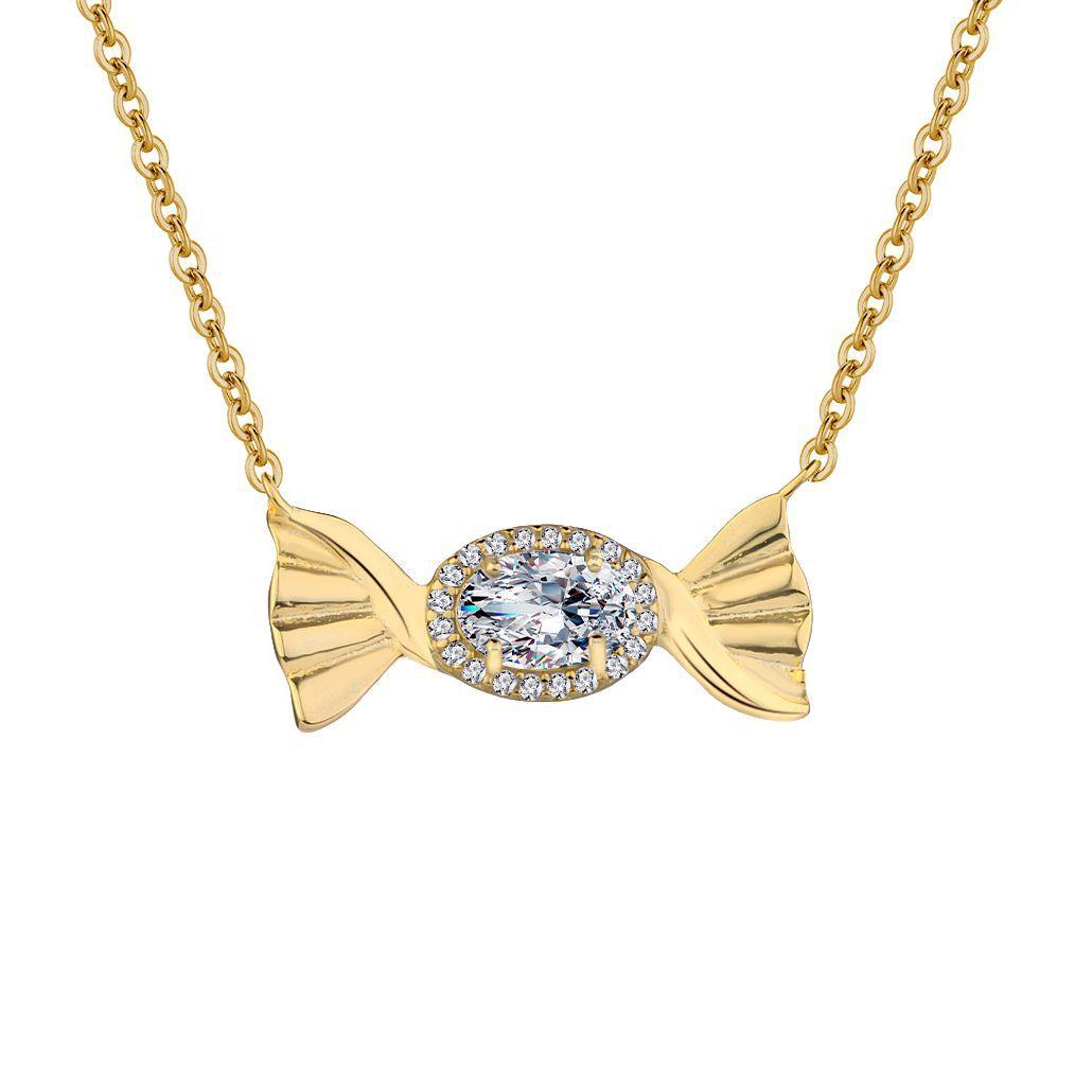 

Серебряное ожерелье Candy 925 пробы, изысканная цепочка Candy, легкая, роскошная, универсальная, 18-каратное золото, ключичная цепочка 925 Silver