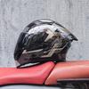 Motorcycle Helmet Peeling Helmet Double Lens Big Tail Locomotive Racing Helmet Running Helmet Men and Women Keep Warm In Winter
