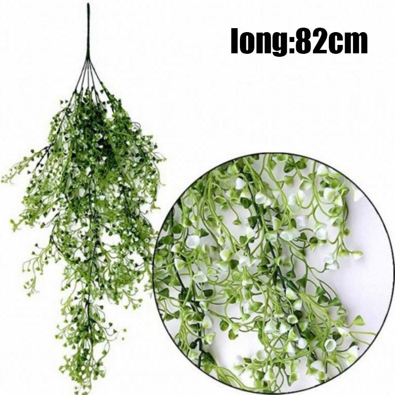 80CM Artificial Admiralty Willow Wall Hanging Plant Fake Vine Artificial Hanging Plant Home Garden Wall Decoration Fake Flowers