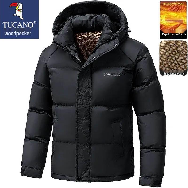 Tucano Men's Warm Hooded Cotton Jacket