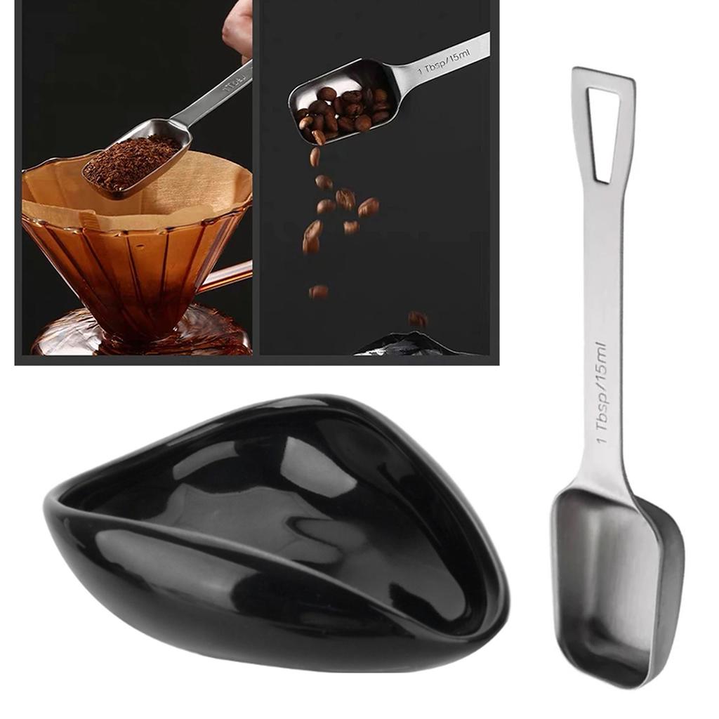 Coffee Scale Tray Coffee Beans Container Measuring Spoon Coffee Bean Plate Coffee Dosing Tray Suitable for Coffee Bean