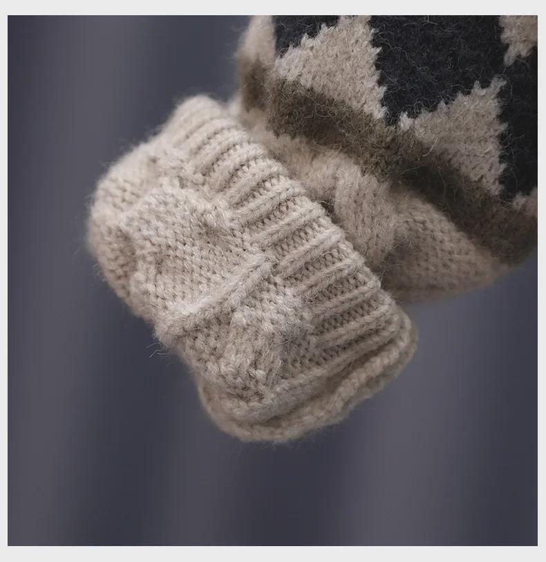 Ciepły dzianinowy sweter chłopięcy na jesień/zimę, wiek 8-12 lat