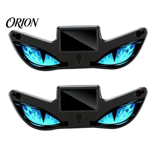 Wireless LED Car Light Solar Devil Eyes for Windshield, Magnetic Installation Window Warning Sign with Three Custom Display Smart Modes, Digital