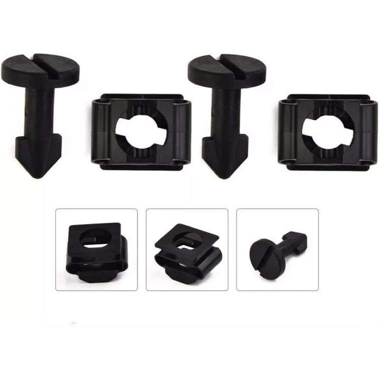 2 Set for Honda Engine Appearance Cover Mounting Stud, Plastic Engine Cover Stud And Stay Grommet Kit 91501-SS8-A01 91601-SS8-A01 91501SS8A01
