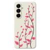 For Samsung Galaxy A17 5G Case Red Leaves Pattern Printing Straight Edge TPU Phone Back Cover