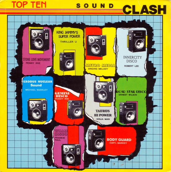 LP Record VARIOUS - Top Ten Sound Clash CFR8011 Cosmic Force Re 1991 US Reggae, Ska & Dub Used