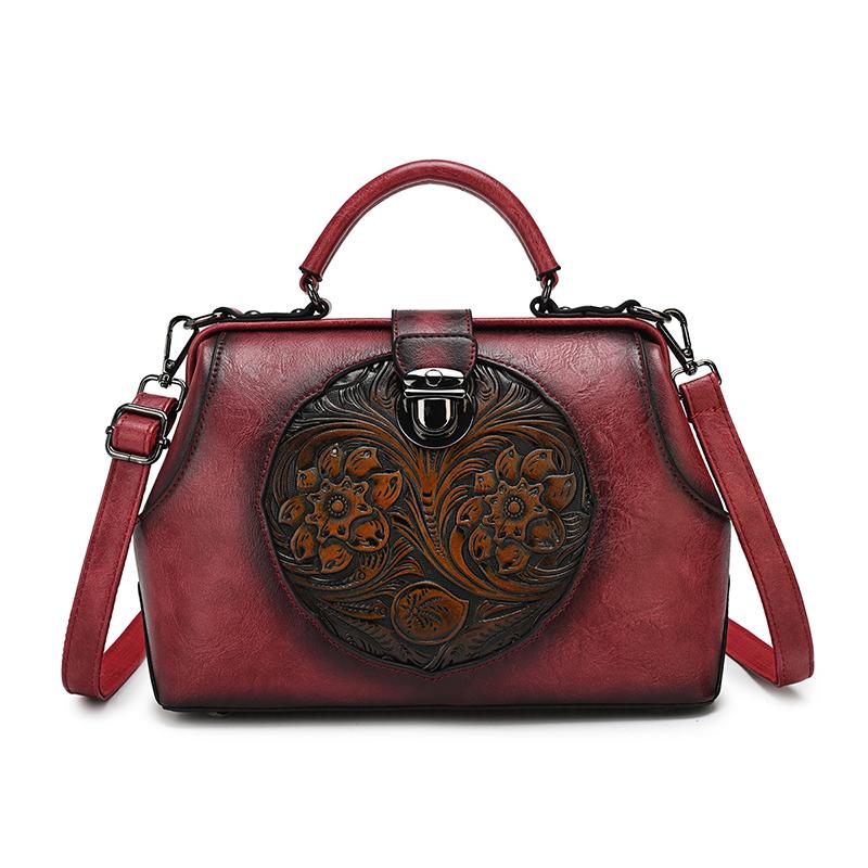 2026 Vintage Luxury Embossed Women's Tote Bags Designer Top Quality Soft Leather Women Shoulder Bag Female Crossbody Handbags