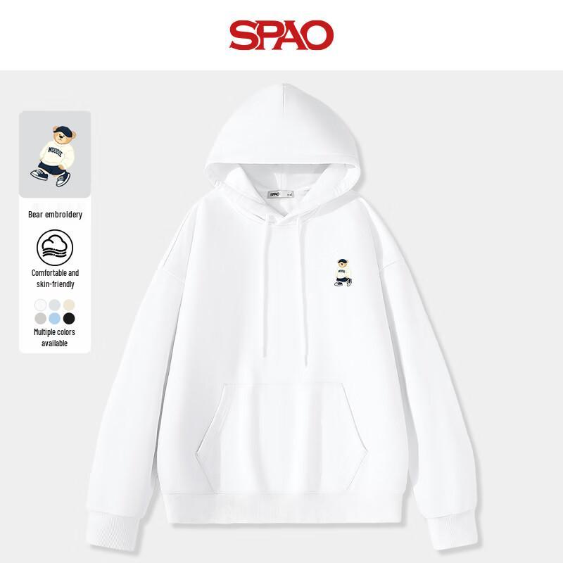 

SPAO Men s Hooded Kangaroo Pocket Pullover Sweatshirt XL