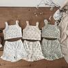 2025 Summer Girls' Camisole Pajama Set - Cute Infant Home Clothes