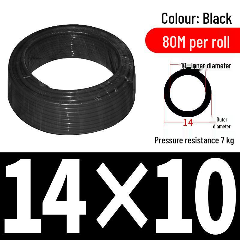 Pressure-Resistant Explosion-Proof PU Air Hose - Flexible, High-Pressure Air Pump Compressor Hose, Transparent Pneumatic, 6MM/12MM.