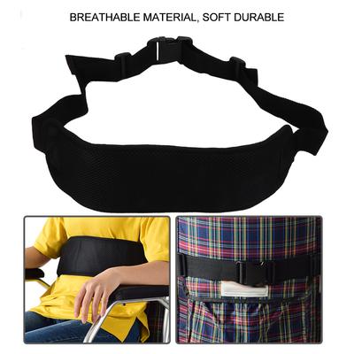 Wheelchair Belt Adjustable Wheelchair Fixing Belt Harness Strap for Elderly PatientBlack