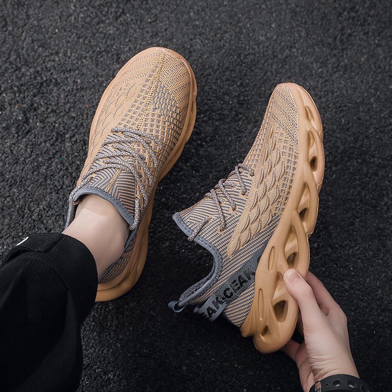 Large Size 48 Men's Shoes New Casual Breathable Fly-woven Sports Shoes Men's Shoes Youth Running Shoes