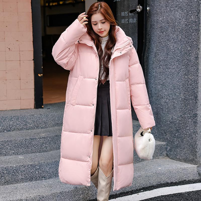 Winter cotton-padded clothes medium and long graphene new down cotton-padded clothes, piled and thickened cold-proof cotton-padded jackets