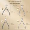 Hawkbill Nail Art Dead Skin Scissors D-501 - Stainless Steel Small Blade Pliers for Nail Groove Care