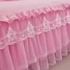 1 Piece Lace Bed Skirt +2pieces Pillowcases Bedding Set Princess Bedding Bedspreads Sheet Bed For Girl Bed Cover King/Queen Size