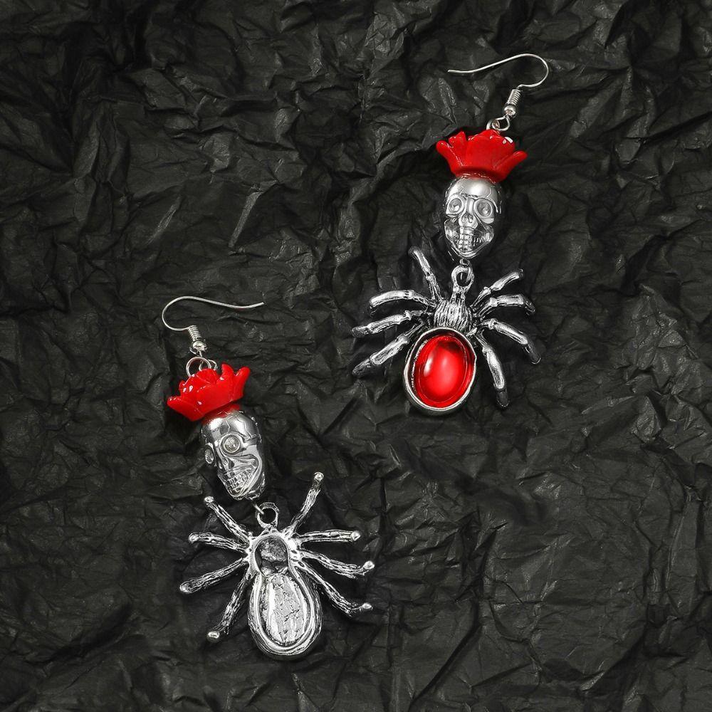 Skull Pumpkin Ear Studs Trick Spider Dangle Earrings Aesthetic Halloween Earrings  Party