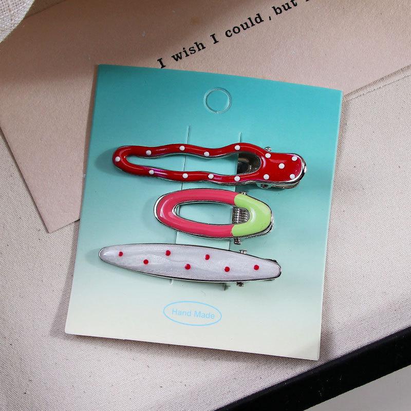 Dopamine Girl Colorful Makeup Duckbill Clips Set - Hairpins & Hair Accessories for Side Bangs