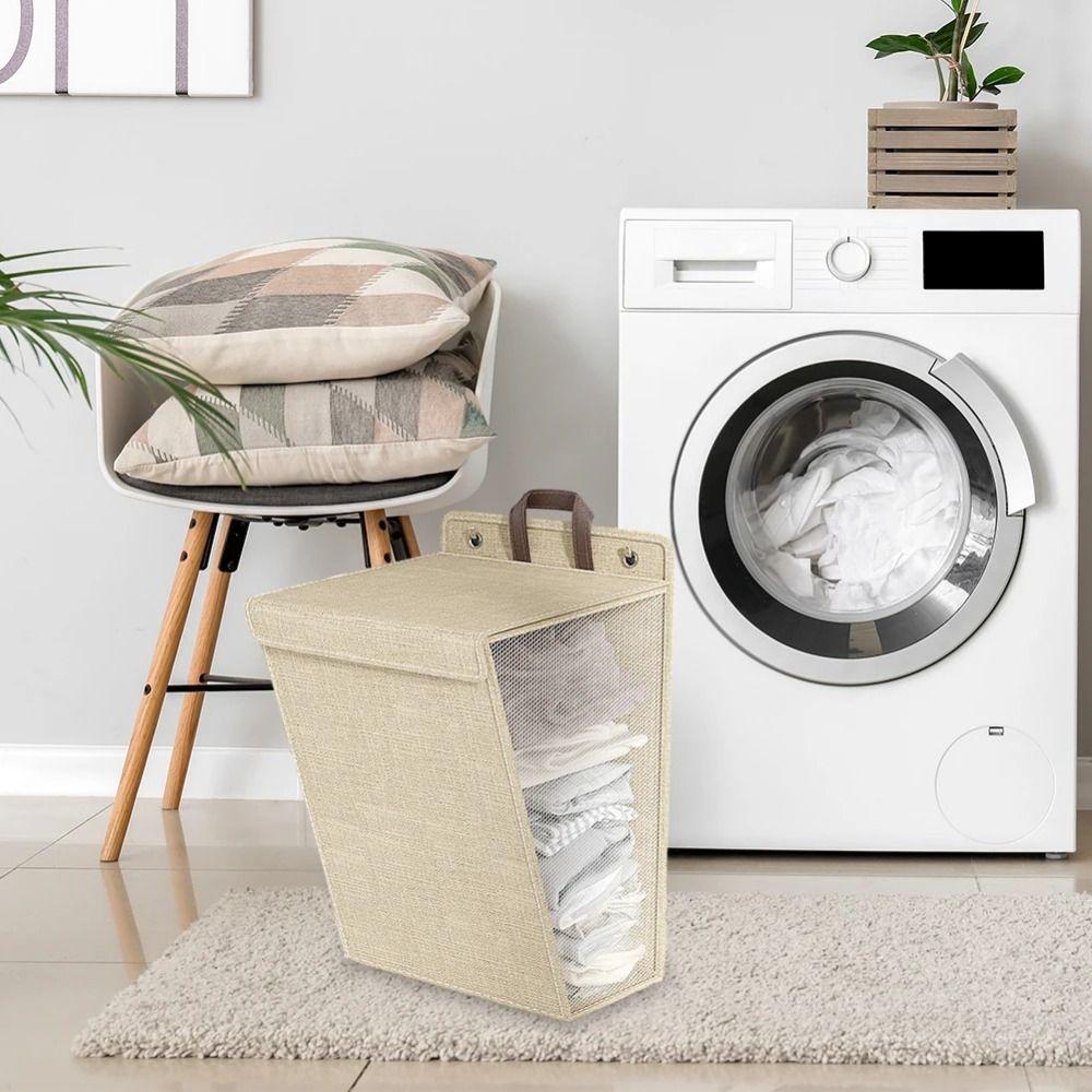 Punch Free Sundries Storage Bag Wall-mounted Clothes Storage Container  Household