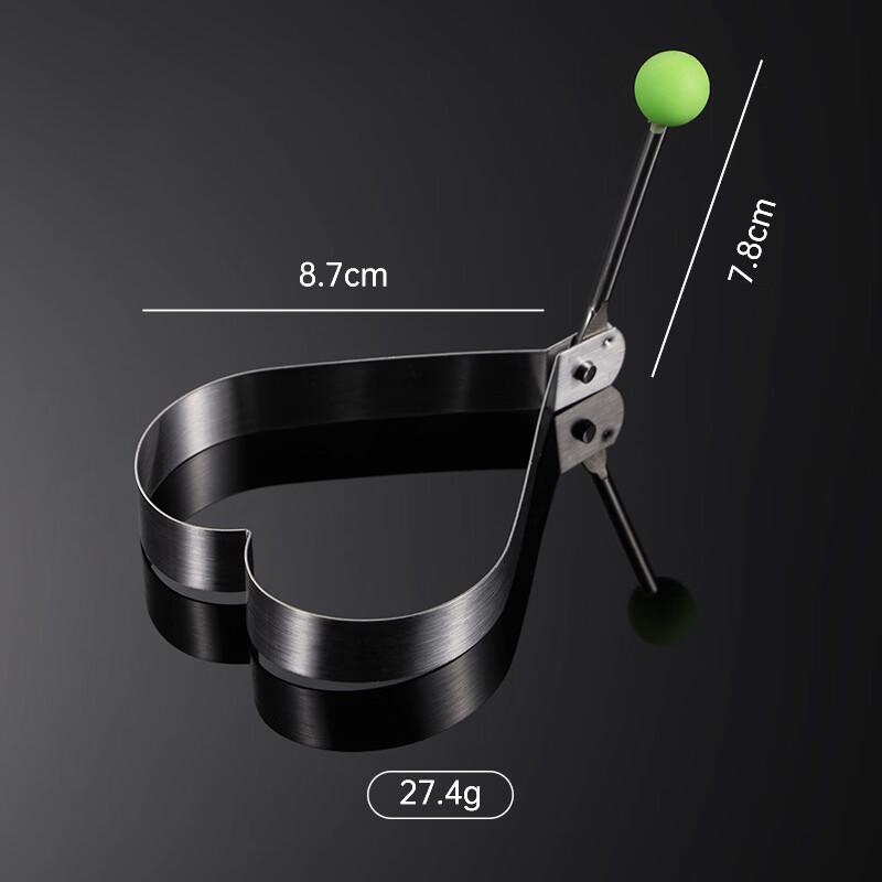 

Heart-Shaped Stainless Steel Egg Molds