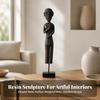 Human Figure Sculpture Contemporary Abstract Statue Minimalist for Entryway