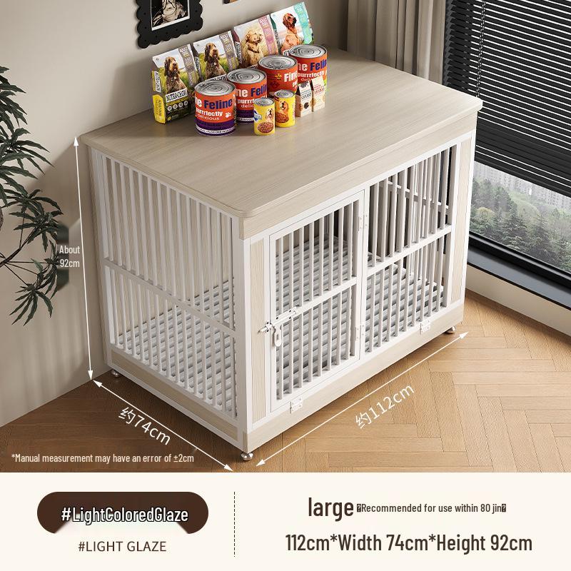 Wooden Dog Crate Villa with Toilet - Stylish Furniture for Small, Medium, Large Dogs