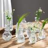 10Pcs Colorful Glass Flower Bud Vases Vintage Hydroponic Flower Planter Small Vase for Wedding Table Decoration DIY Gifts