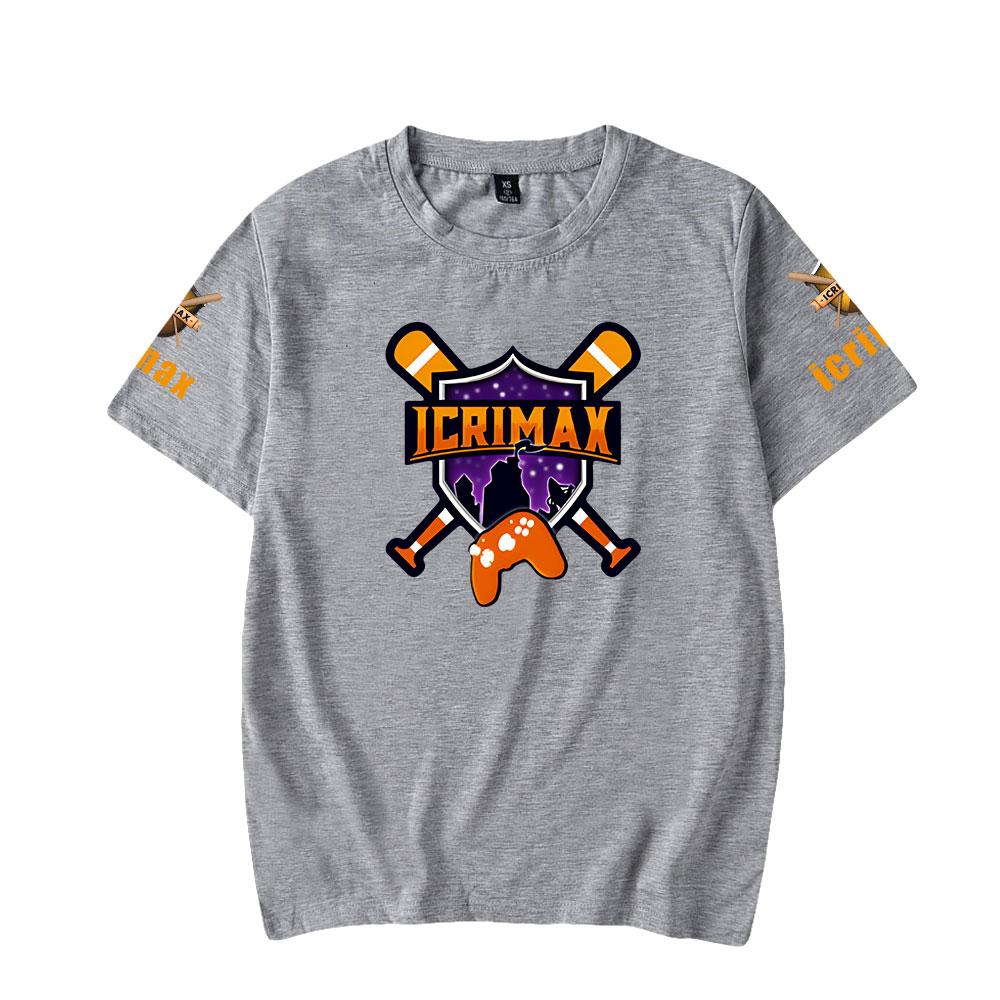 Camiseta para Homens Mulheres Roupas de Verão Fitness Icrimax Gola O Camiseta Masculina para Homem Oversized Nova Camisetas Masculinas Tops