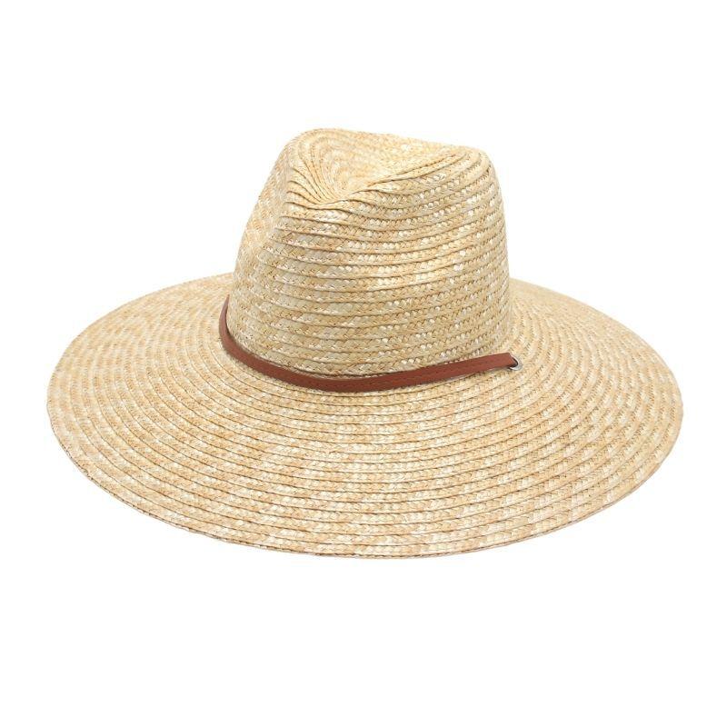 12Cm Large Brim Reinforced Atmospheric Straw Hat Wind Flow Line Men'S And Women'S Sunshade Big Hat