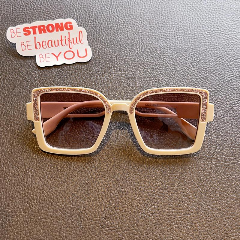 New Children Solid Square-frame Glasses Sunglasses UV400 Outdoor Girls Boys Fashion Protection Sunglasses Kids Sun Glasses