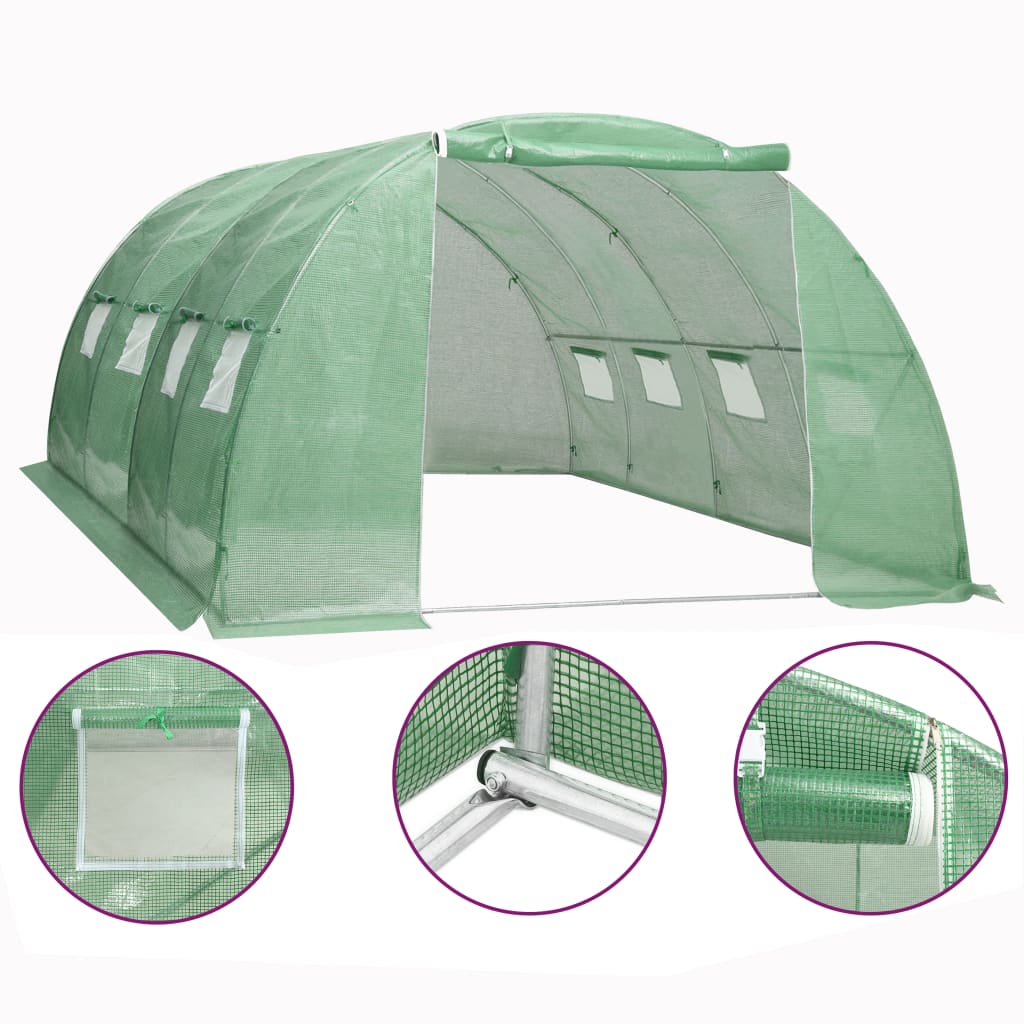 Greenhouse 16 m² 4 x 4 x 2 m